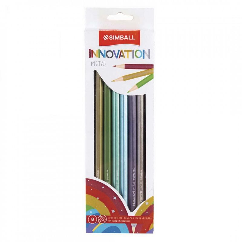 (59608) LAPIZ DE COLOR INOVATION X8 METALIZ - ESCOLAR - LAPICES