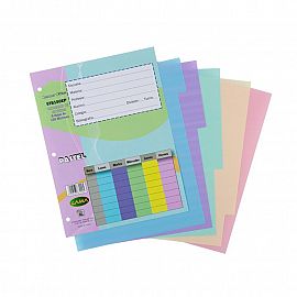 (LAM153) SEPARADOR LAMA N3 PP PASTEL - ESCOLAR - SEPARADORES