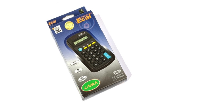 (LAM332) CALCU ECAL BOLS.8DIG TC31 C/PILAS - COMERCIAL - CALCULADORAS