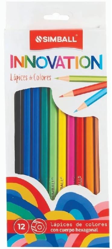 (SP102) LAPIZ DE COLOR INOVATION X12LARGOS - ESCOLAR - LAPICES